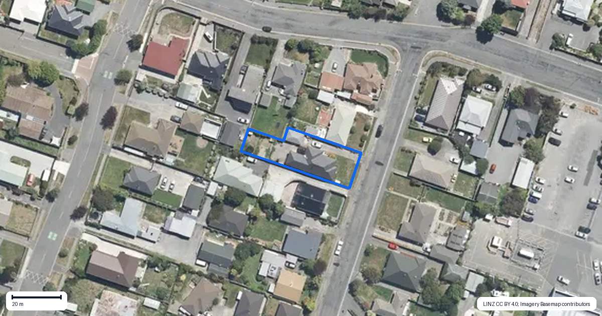 Property context map for 7 Hills Street, Kaiapoi