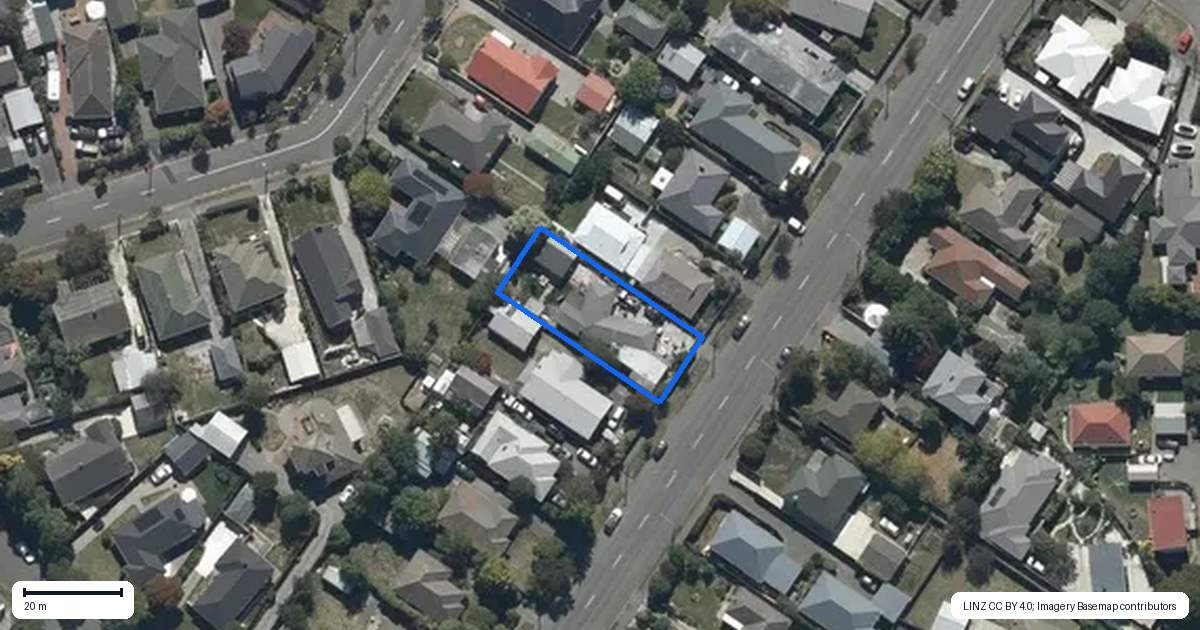 Property context map for 217 Greers Road, Bryndwr, Christchurch