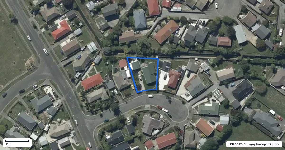 Property context map for 5 Lomond Place, Woolston, Christchurch