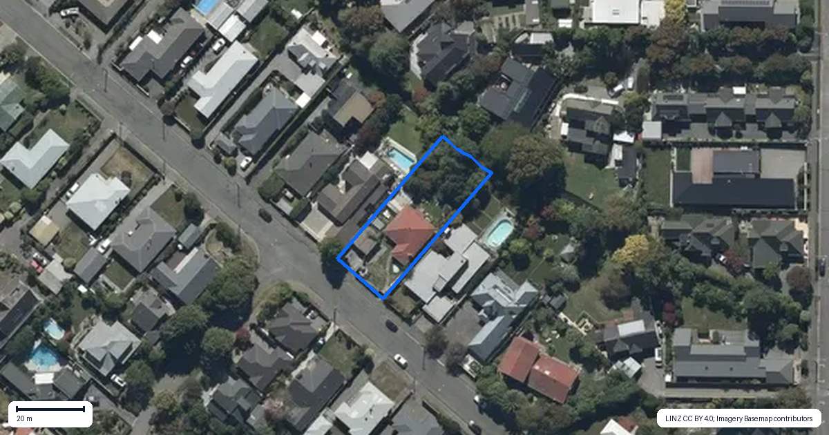 Property context map for 21 Woodford Terrace, Ilam, Christchurch