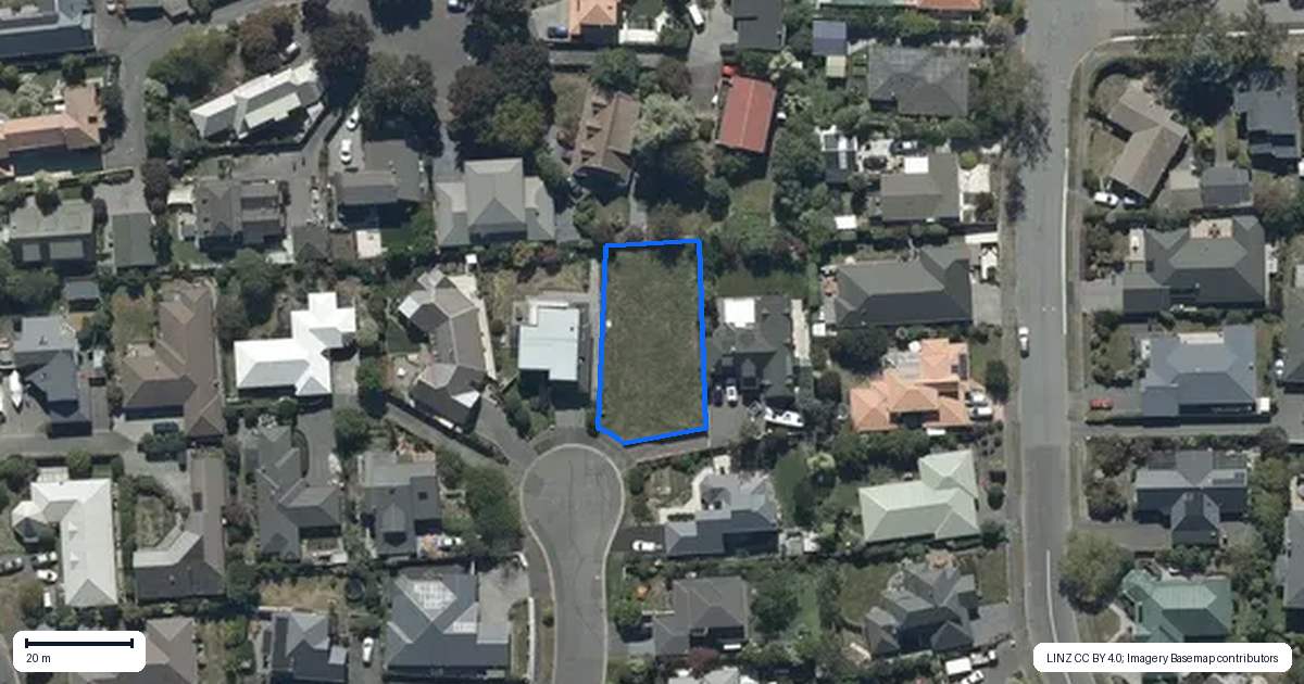 Property context map for 46 Oregon Place, Burwood, Christchurch