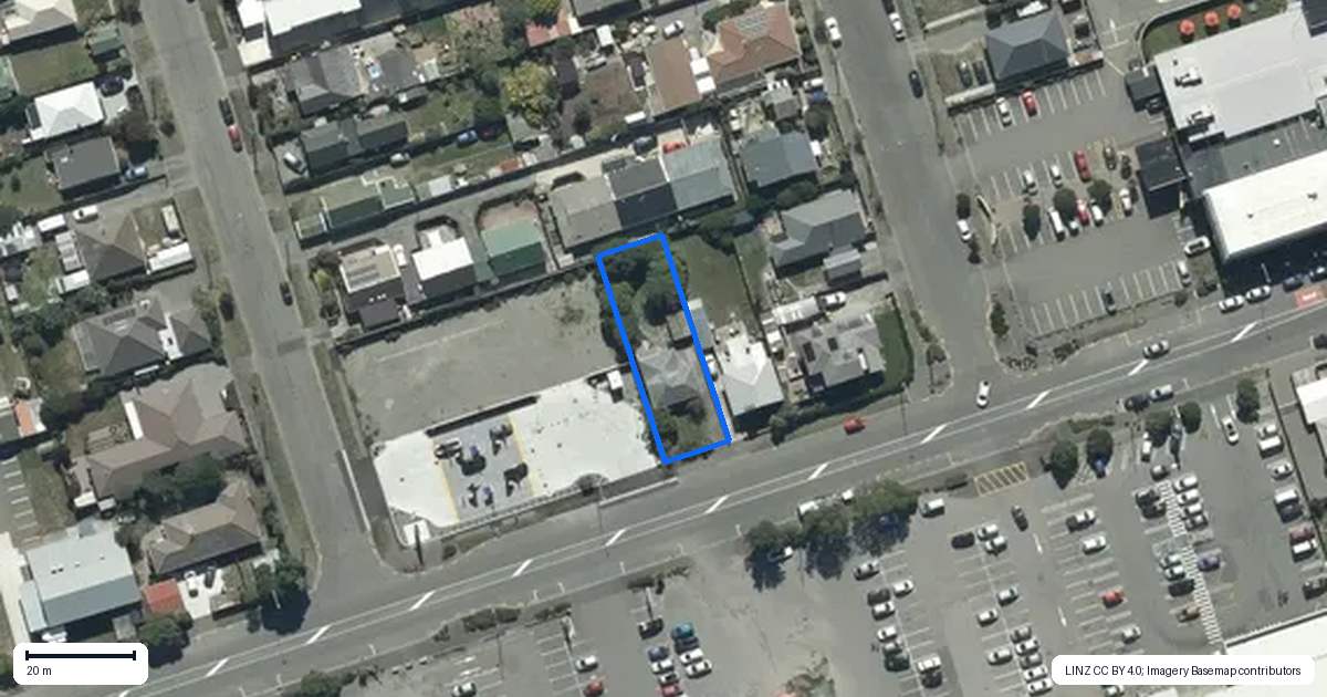 Property context map for 28 Hawke Street, New Brighton, Christchurch
