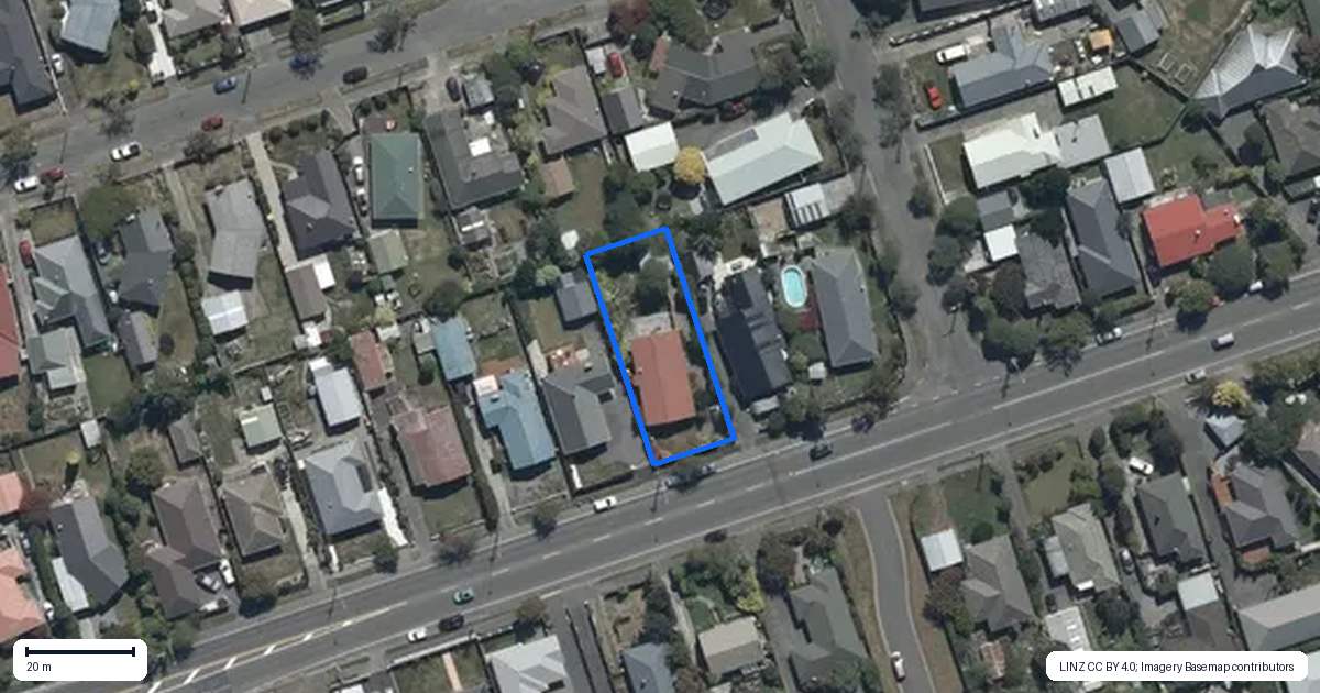 Property context map for 249 Grahams Road, Bishopdale, Christchurch