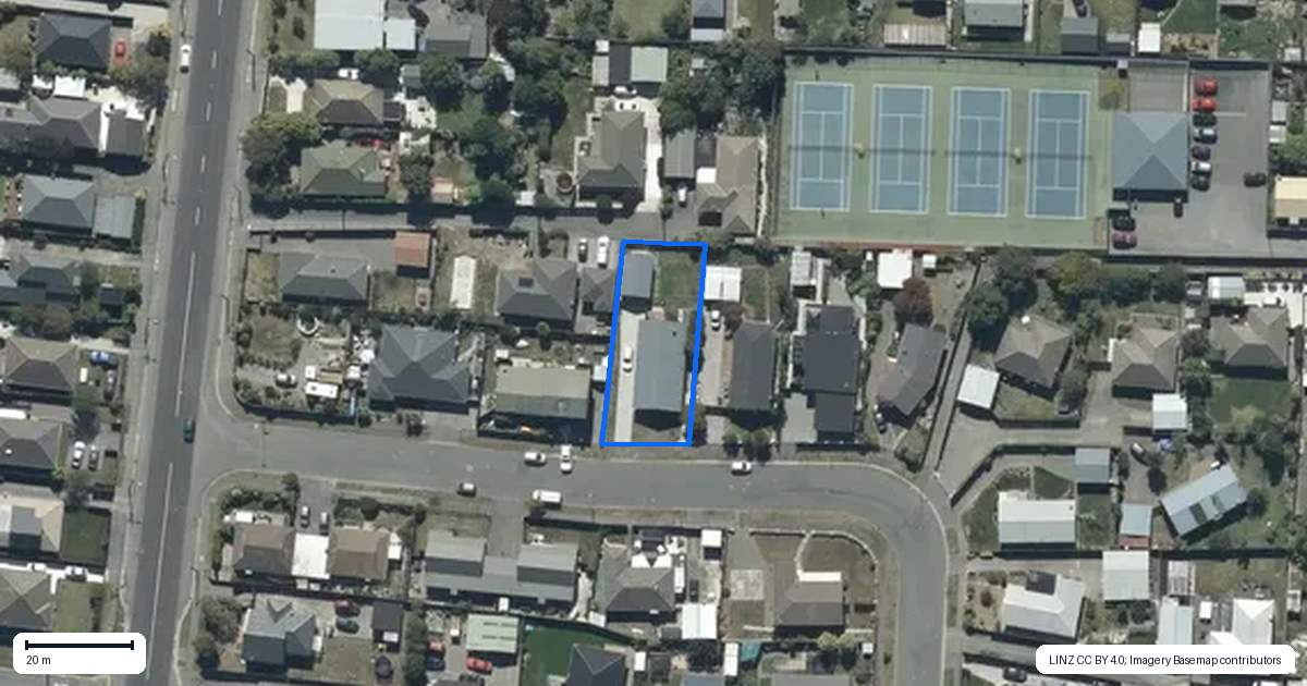 Property context map for 64 Castletown Place, New Brighton, Christchurch