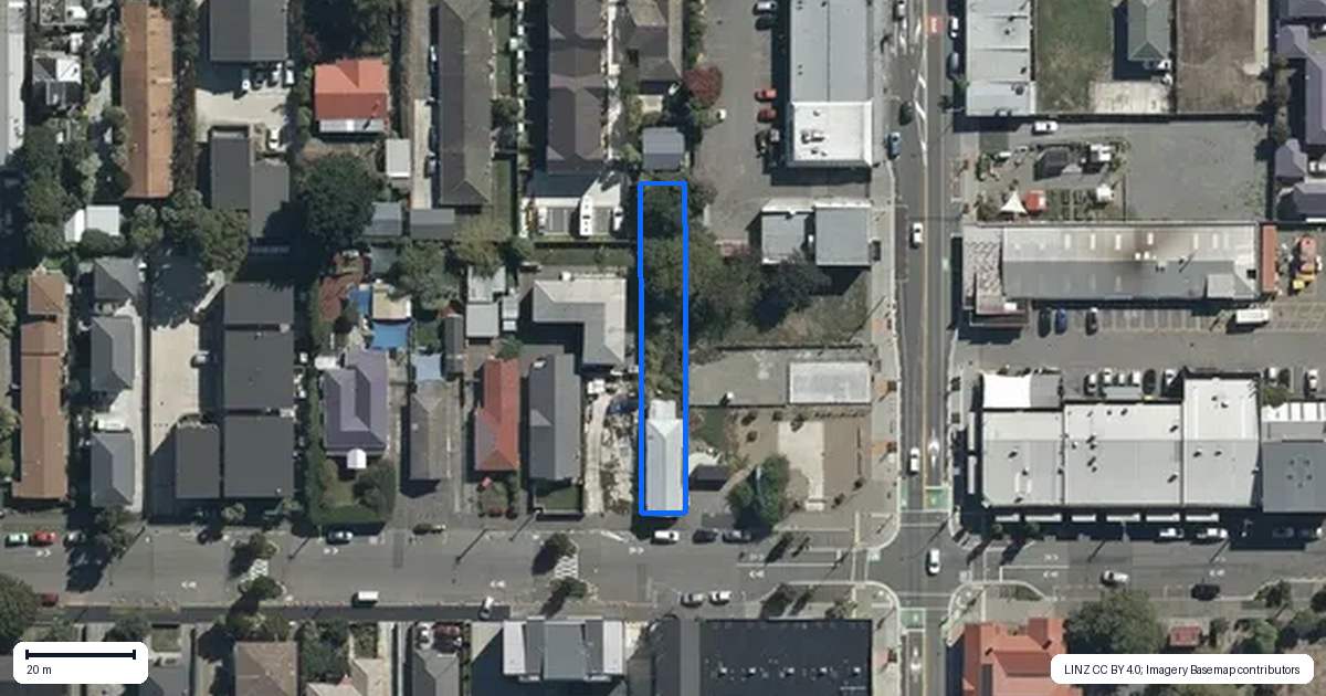 Property context map for 387A Worcester Street, Linwood, Christchurch