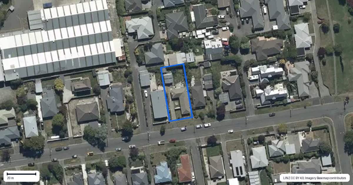 Property context map for 53 Birchfield Avenue, Dallington, Christchurch