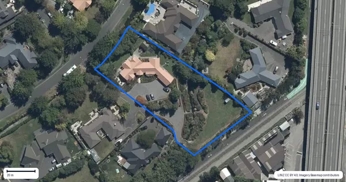 Property context map for 55 Regents Park Drive, Casebrook, Christchurch