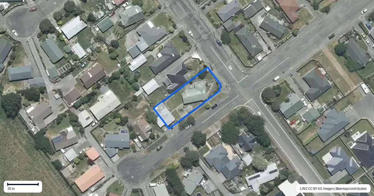 Property context map for 48 Catherine Street, Tinwald, Ashburton