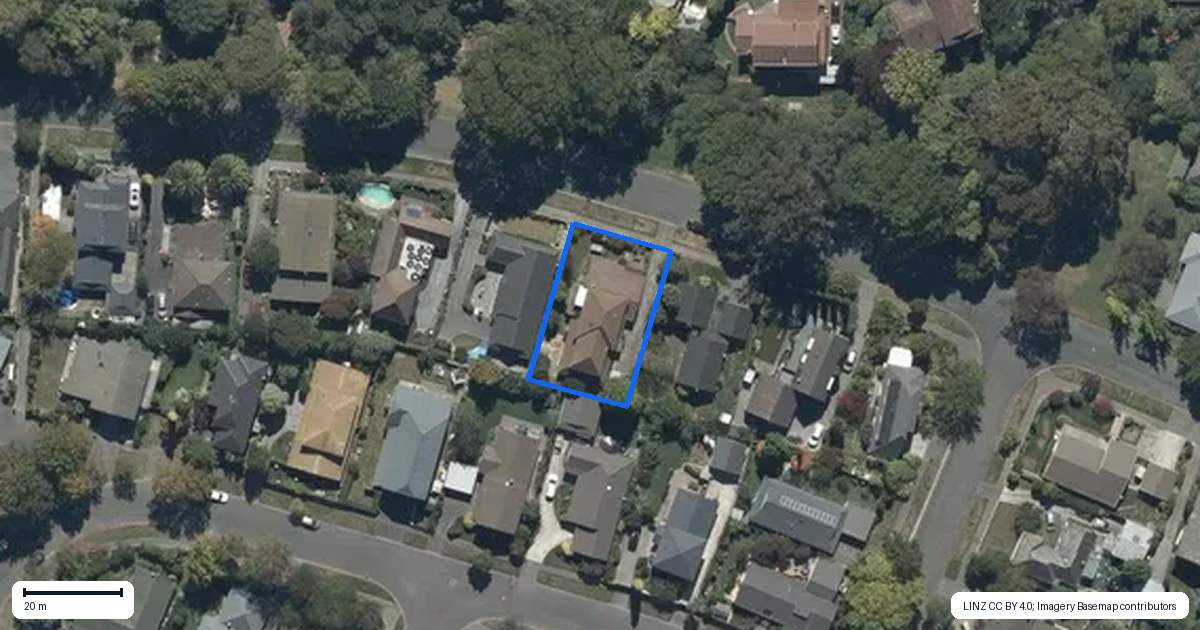 Property context map for 58 Corfe Street, Ilam, Christchurch
