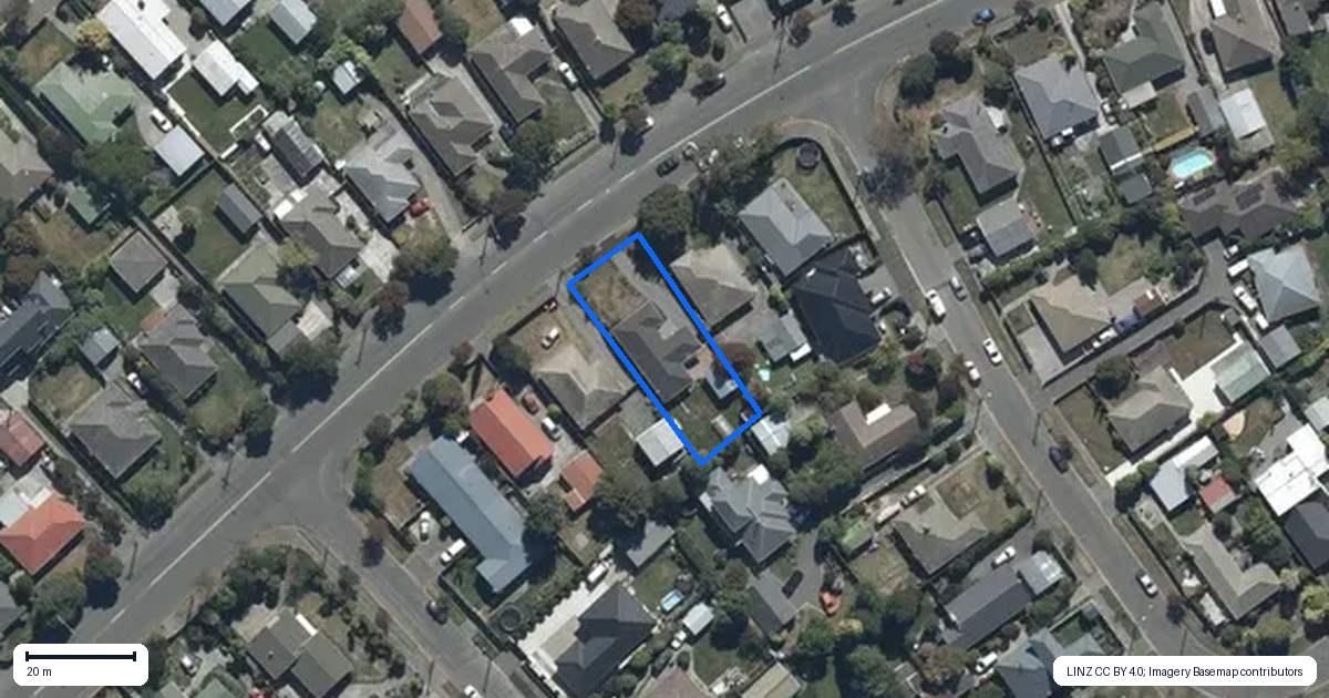 Property context map for 18 Farrington Avenue, Bishopdale, Christchurch