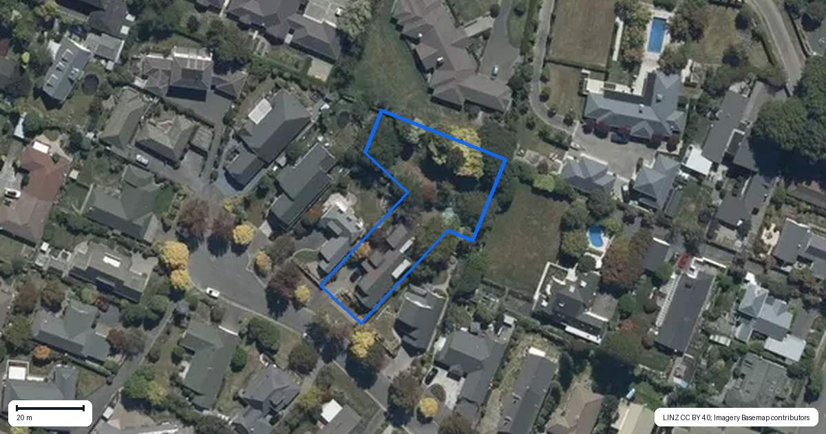 Property context map for 16 Felstead Place, Avonhead, Christchurch