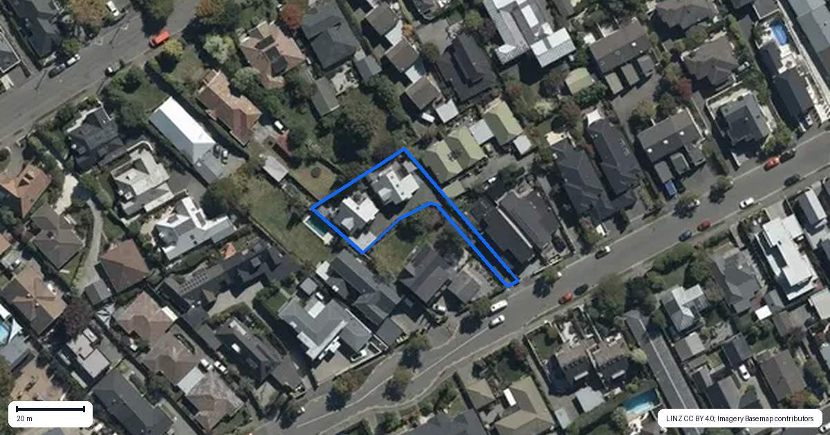 Property context map for 87B Aikmans Road, Merivale, Christchurch