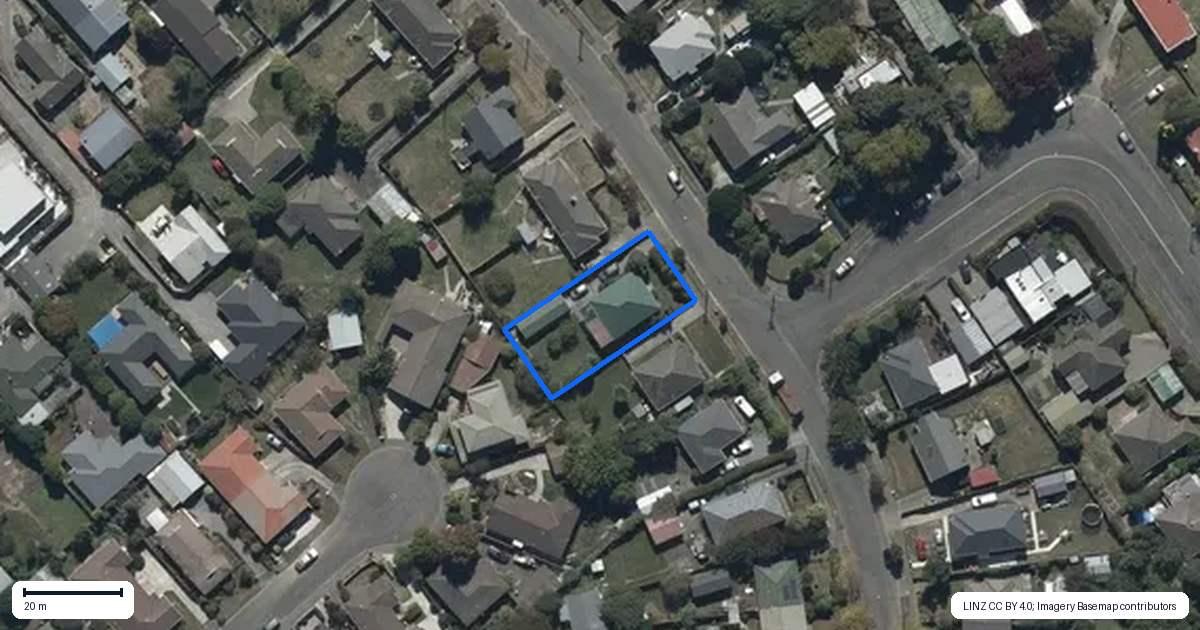 Property context map for 15 Christian Street, Bryndwr, Christchurch