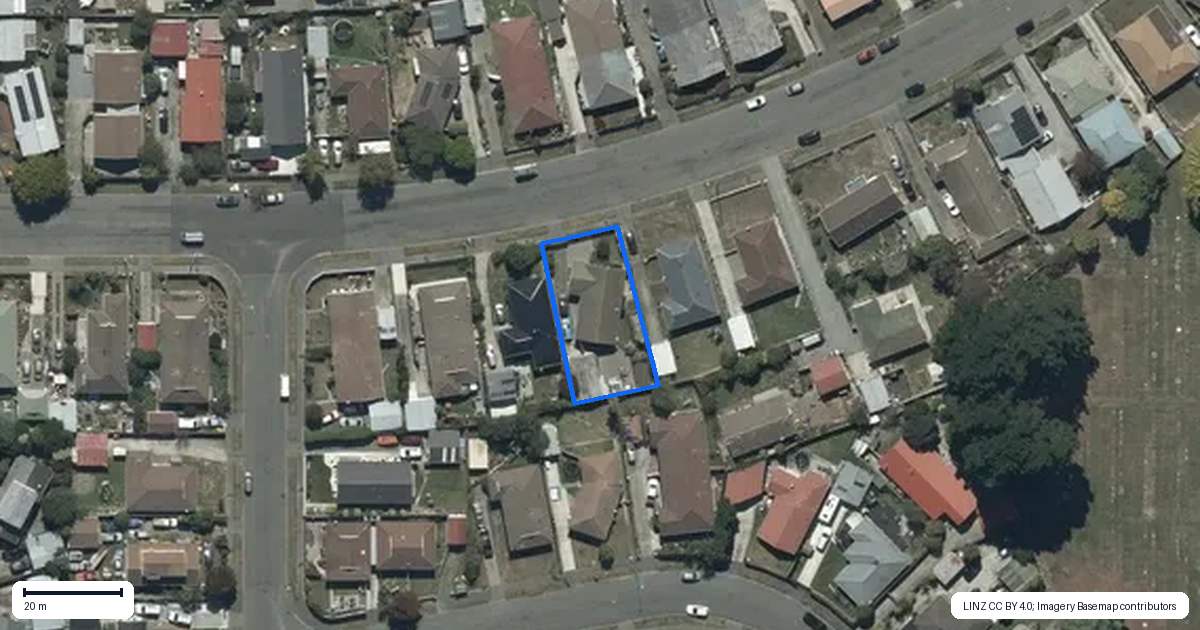 Property context map for 106 Hay Street, Bromley, Christchurch