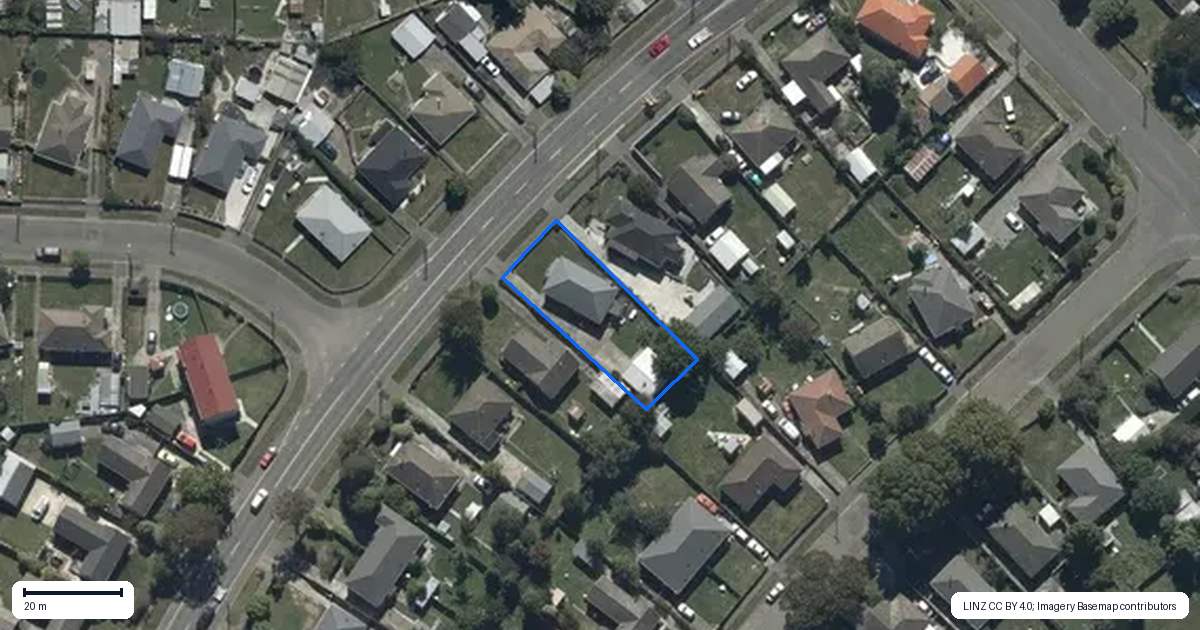 Property context map for 44 Akaroa Street, Mairehau, Christchurch
