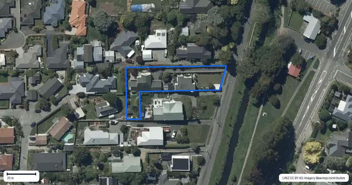 Property context map for 71 Eastern Terrace, Beckenham, Christchurch