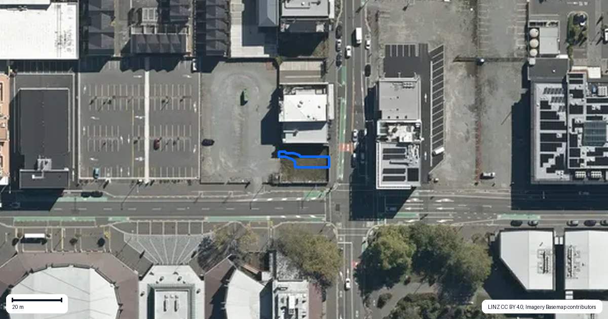 Property context map for 785 Colombo Street, Christchurch Central, Christchurch