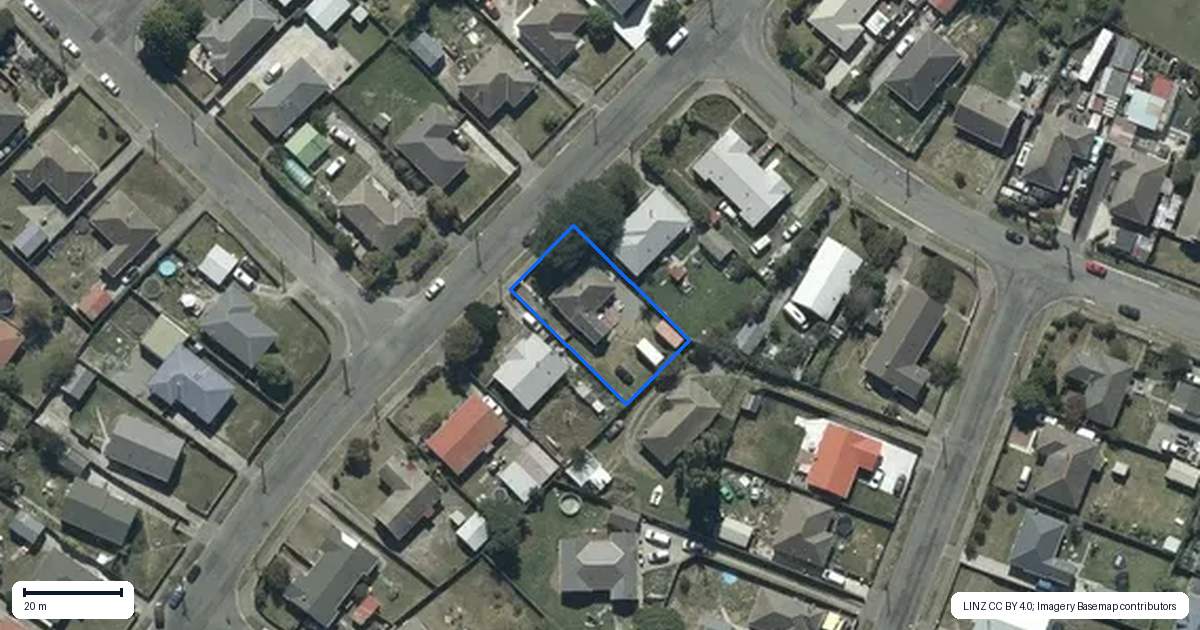 Property context map for 68 Carisbrooke Street, Aranui, Christchurch