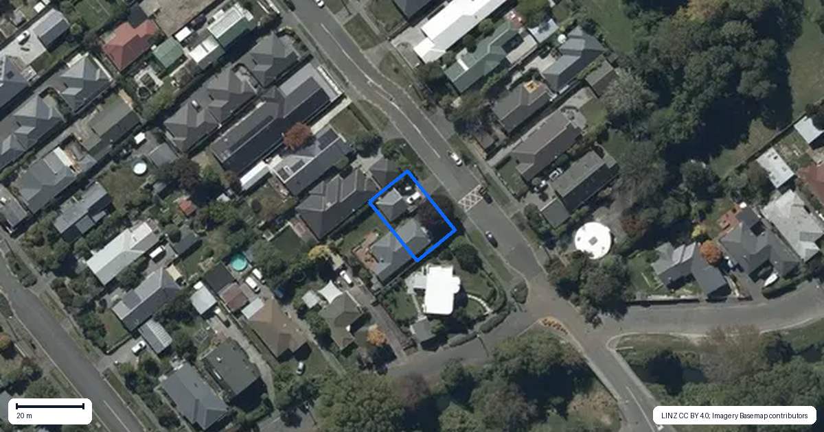 Property context map for 7 Fairview Street, Somerfield, Christchurch