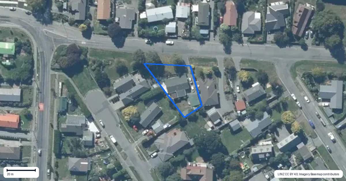 Property context map for 26 Pound Road, Leeston
