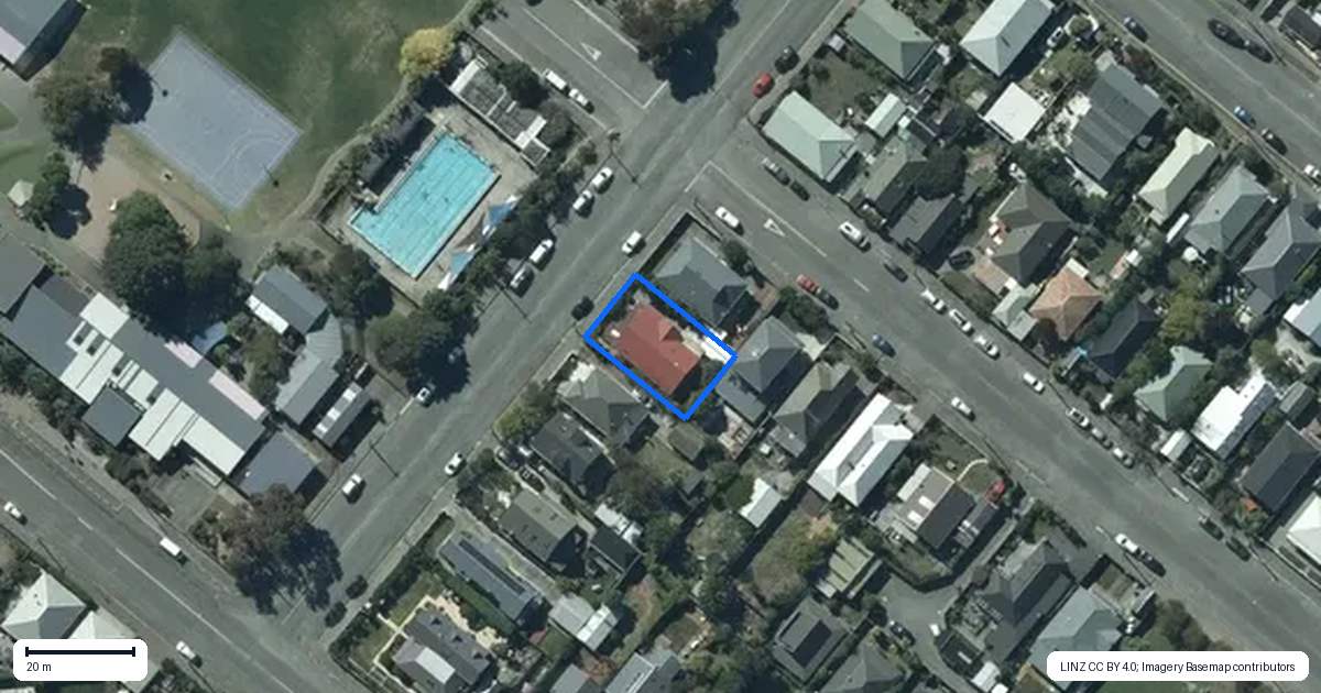 Property context map for 23 Hardwicke Street, Sumner, Christchurch