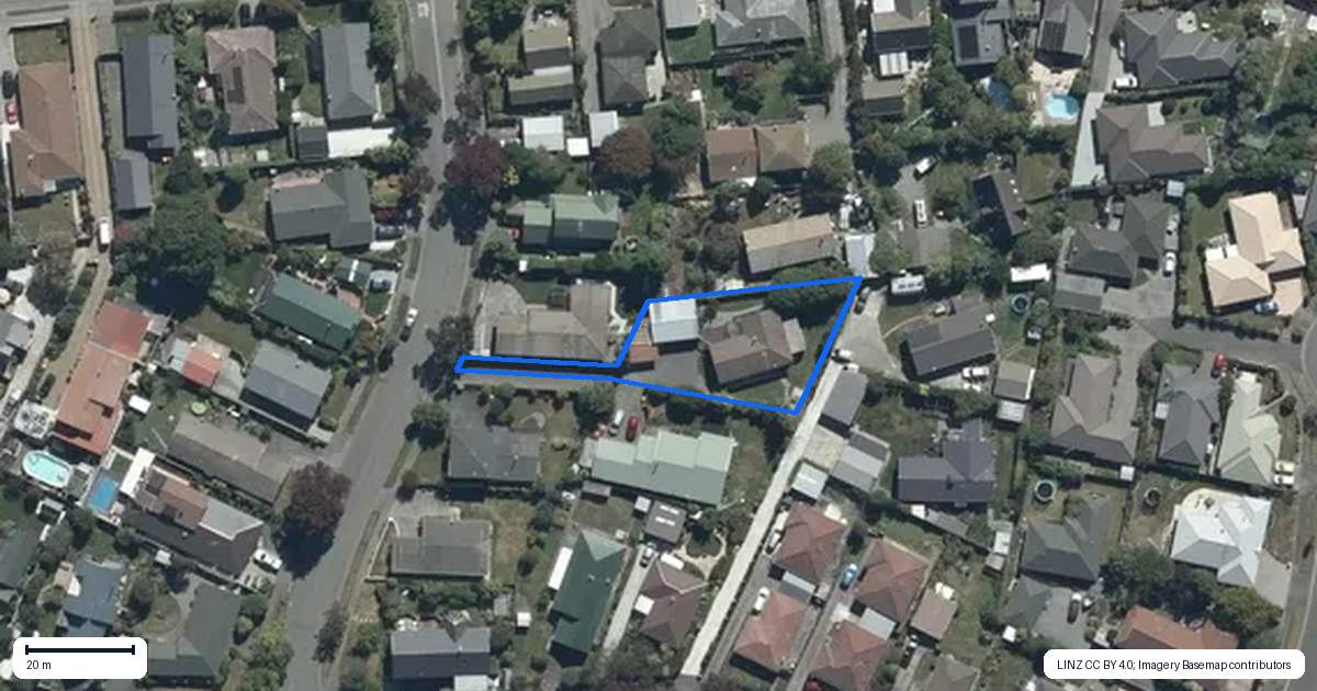 Property context map for 28B Connemara Drive, Northwood, Christchurch