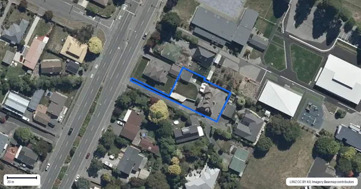 Property context map for 688B Main North Road, Belfast, Christchurch