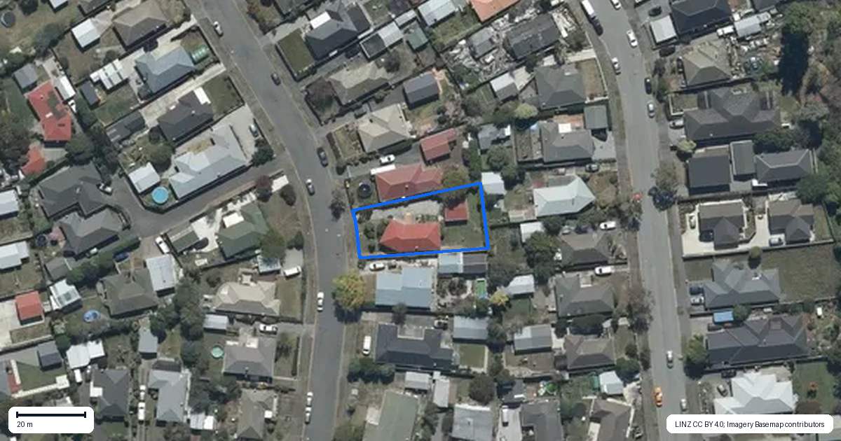 Property context map for 8 Kirner Street, Burwood, Christchurch