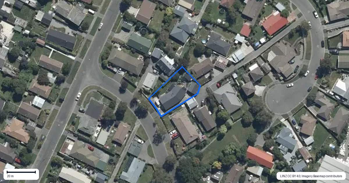 Property context map for 7 Tahi Place, Belfast, Christchurch