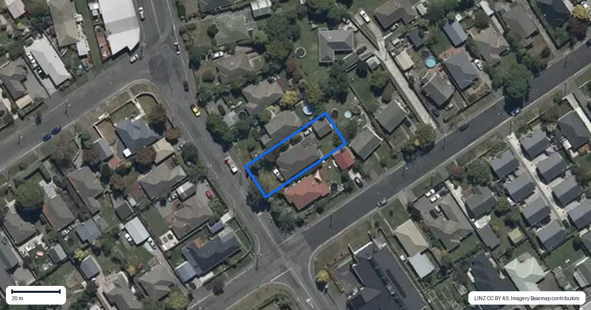 Property context map for 38 Nancy Avenue, Mairehau, Christchurch