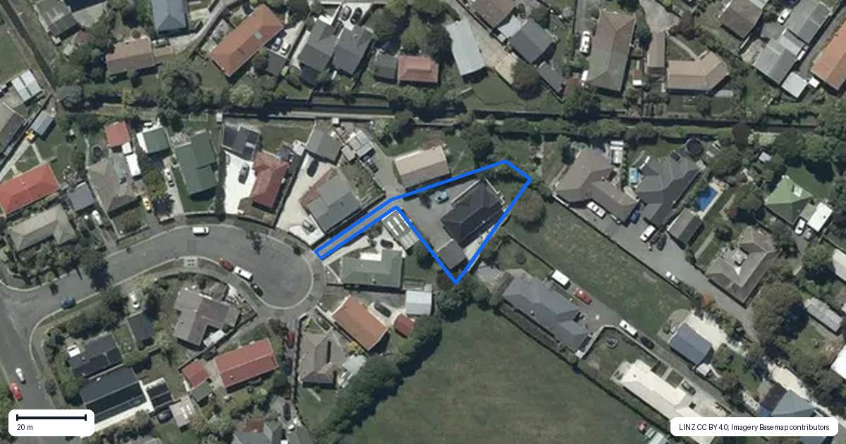 Property context map for 15 Lomond Place, Woolston, Christchurch