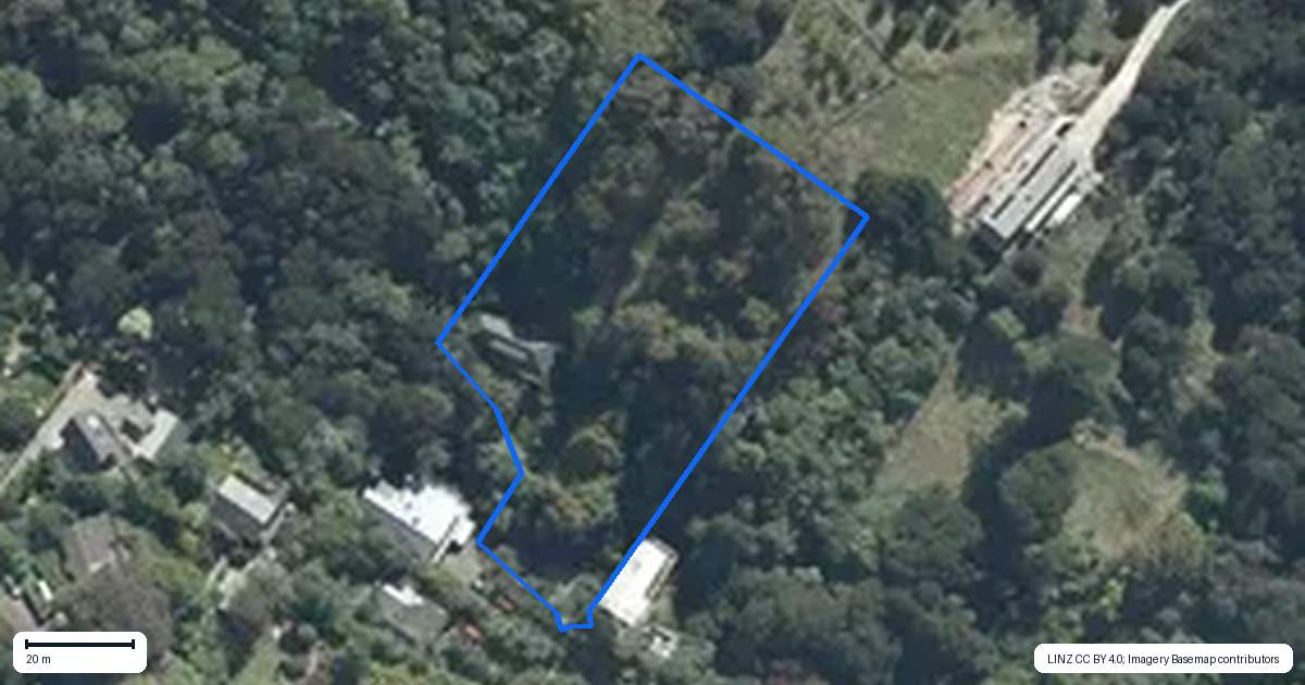 Property context map for 16 Zephyr Terrace, Governors Bay