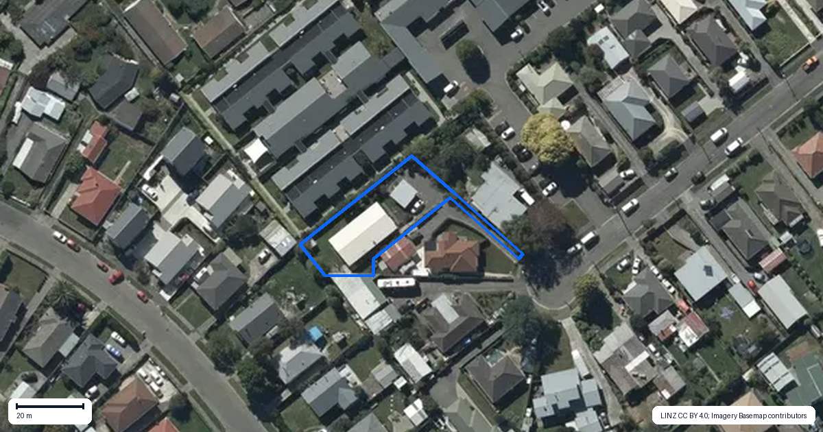 Property context map for 20A Anvers Place, Hoon Hay, Christchurch