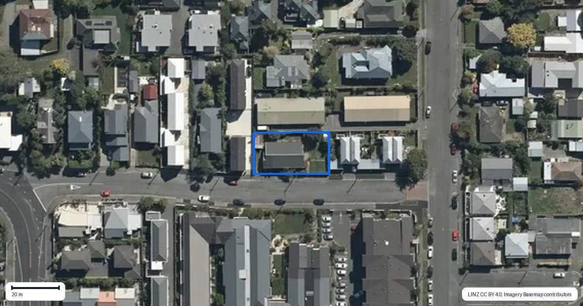 Property context map for 509 Durham Street North, St Albans, Christchurch
