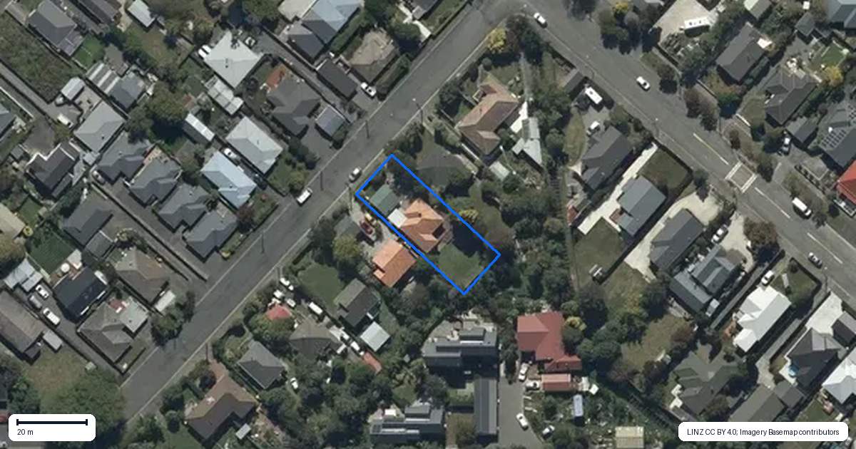 Property context map for 48 Harrison Street, Mairehau, Christchurch