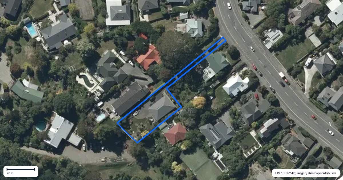 Property context map for 74A Hackthorne Road, Cashmere, Christchurch