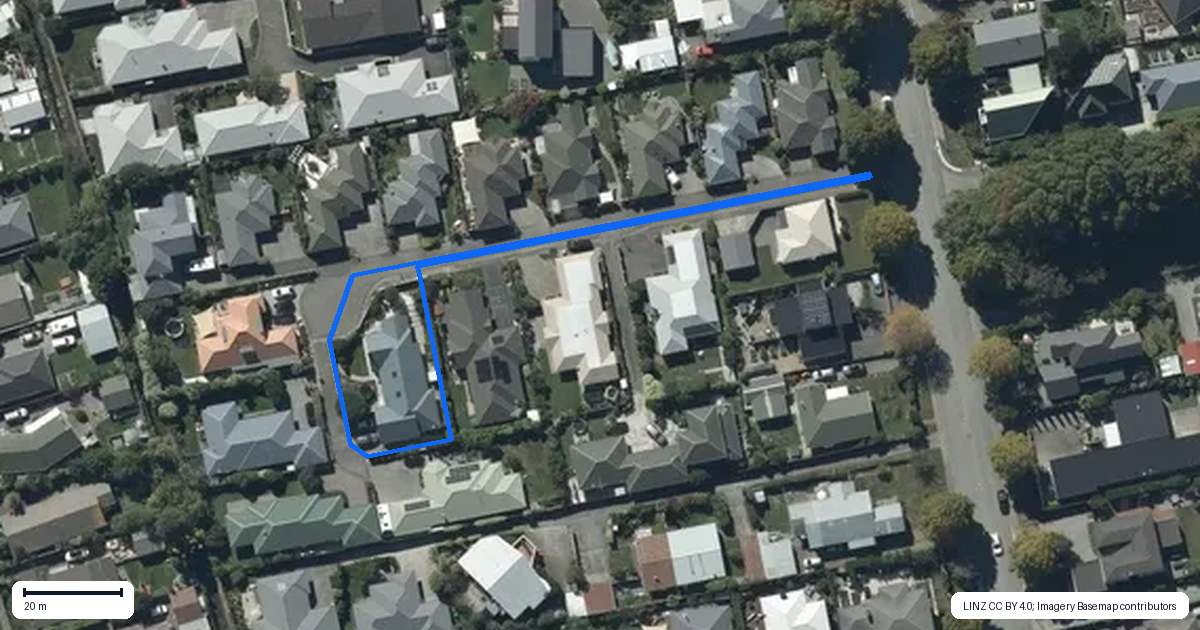 Property context map for 9 Oakview Lane, Cashmere, Christchurch