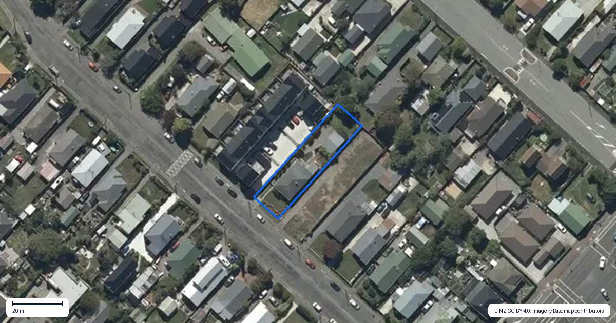 Property context map for 53 McLean Street, Linwood, Christchurch