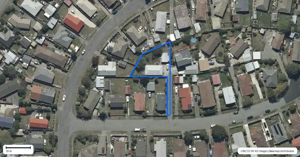 Property context map for 9 Taranui Place, Bromley, Christchurch