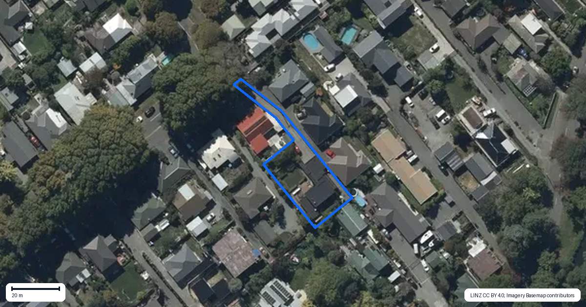 Property context map for 22A Darley Street, Somerfield, Christchurch