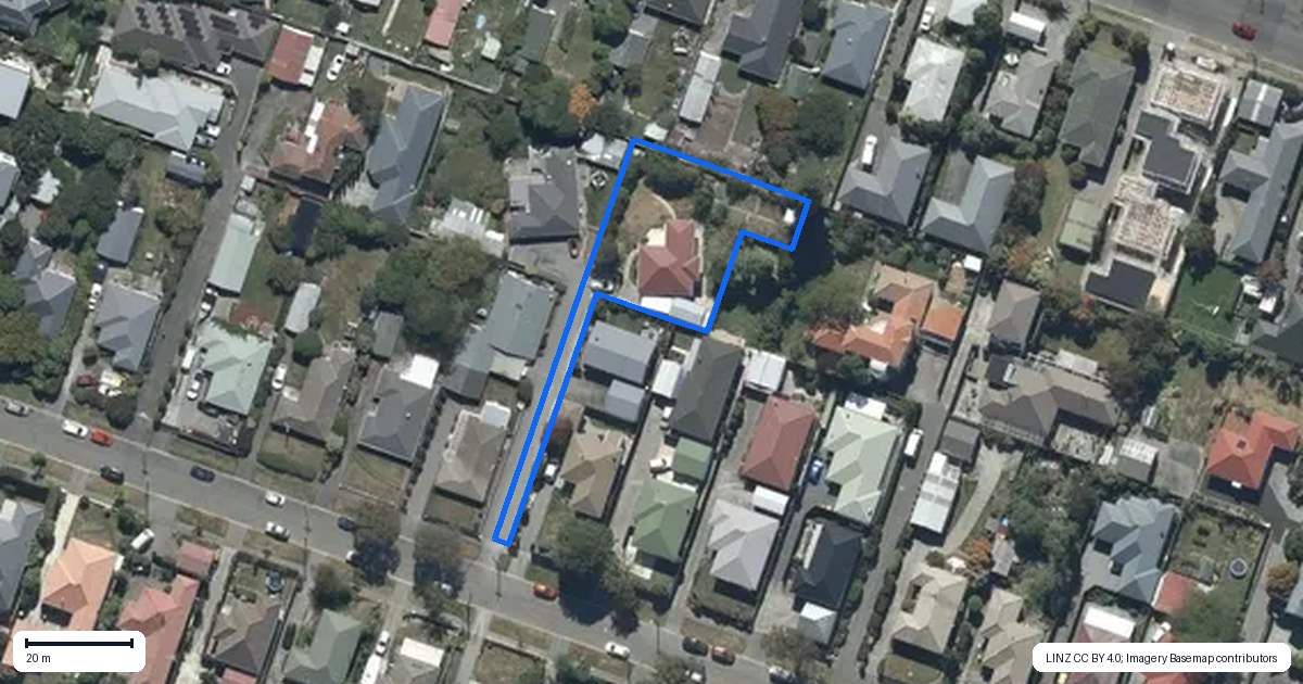 Property context map for 40 Bevington Street, Avonhead, Christchurch
