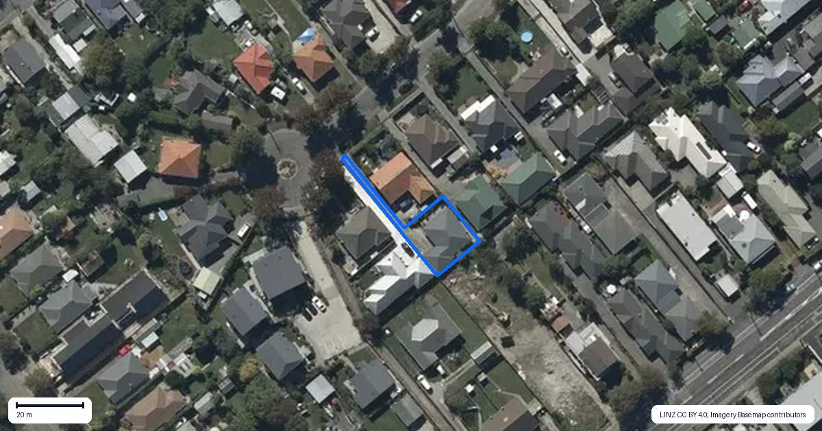 Property context map for 8A Dobson Street, Spreydon, Christchurch