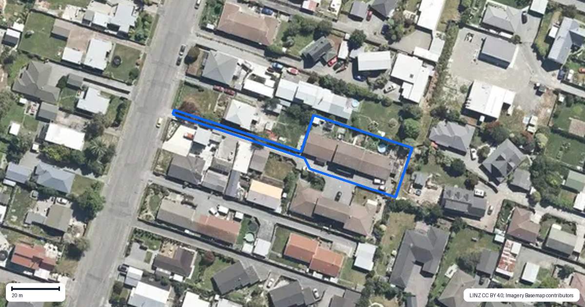 Property context map for 34B Akaroa Street, Kaiapoi