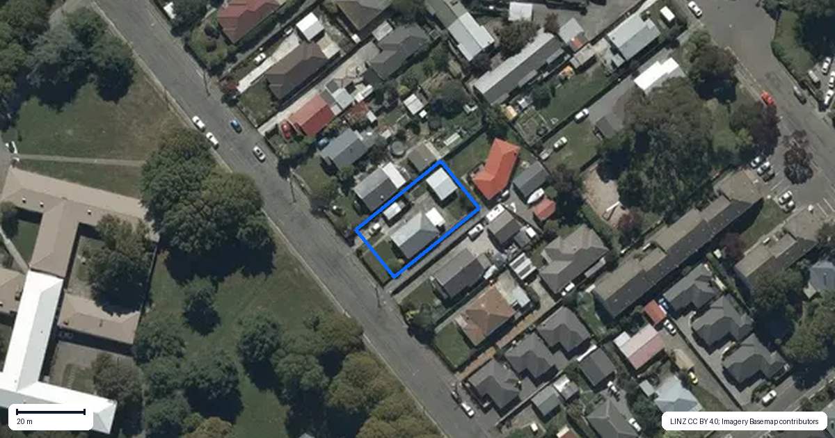 Property context map for 64 Sylvan Street, Hillmorton, Christchurch