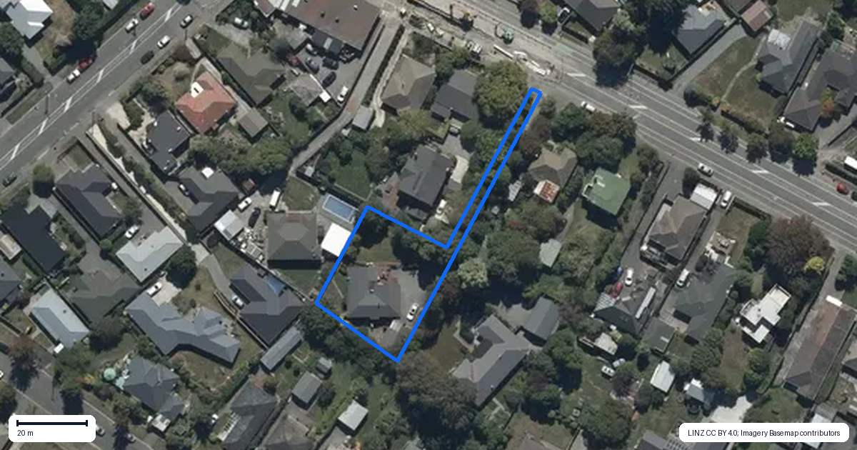 Property context map for 165A Wairakei Road, Bryndwr, Christchurch