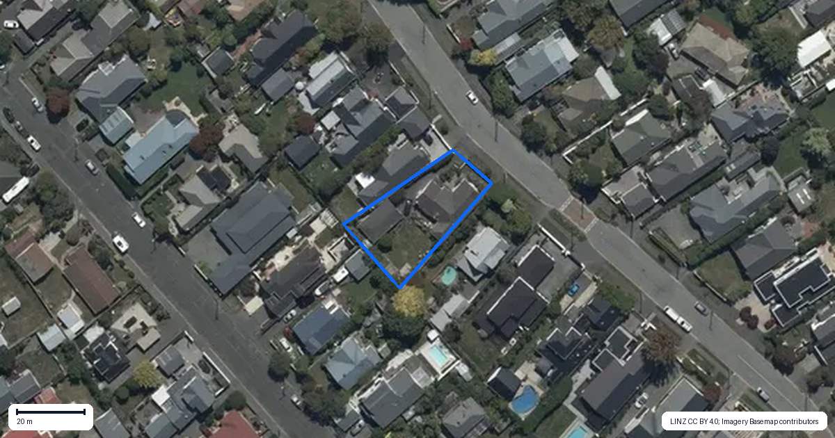 Property context map for 47 Hartley Avenue, Strowan, Christchurch