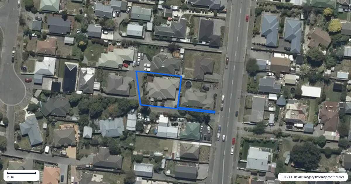 Property context map for 2 Kohuhu Lane, Burwood, Christchurch