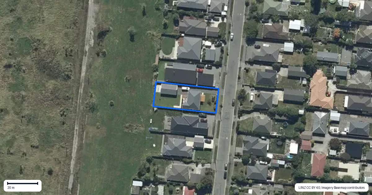 Property context map for 29 Willryan Avenue, New Brighton, Christchurch
