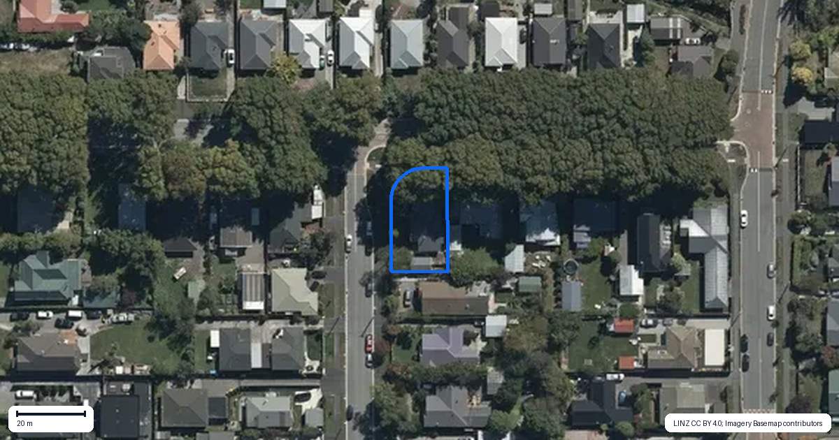 Property context map for 60 Nicholls Street, Richmond, Christchurch