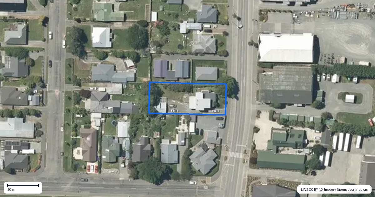 Property context map for 71 Main Street, Methven